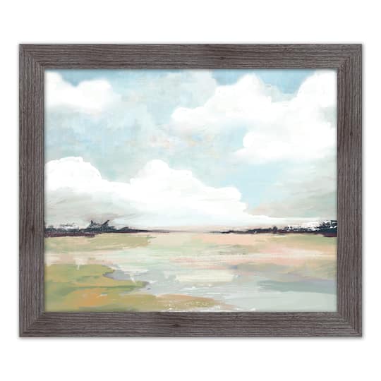 Cloud Landscape 20" x 24" Western Gray Framed Print